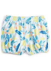 First Impressions Baby Girls Elegant Tropical Floral-Print Bloomer Shorts, Created for Macy's - Oasis Blue