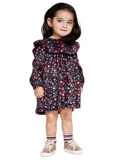 First Impressions Baby Girls Floral Ruffled Dress, Created for Macy's - Scarlet Crush
