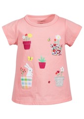 First Impressions Baby Girls Garden Pocket Cotton T-Shirt, Created for Macy's