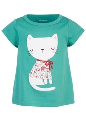 First Impressions Baby Girls Holiday Cat Cotton T-Shirt, Created for Macy's
