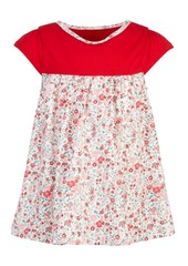 First Impressions Baby Girls Holiday Colorblocked Ditsy Floral Tunic, Created for Macy's