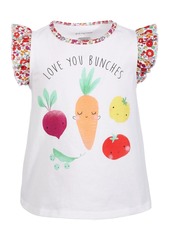 First Impressions Baby Girls Love You Bunches Cotton Top, Created for Macy's