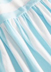 First Impressions Baby Girls Pool Stripe Dress, Created for Macy's - Oasis Blue