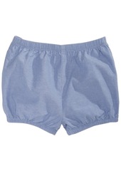 First Impressions Toddler Girls Ruffle-Back Chambray Cotton Shorts, Created for Macy's