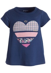 First Impressions Baby Girls Short Sleeve Multi Heart Tee, Created for Macy's