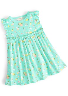 First Impressions Baby Girls Sunshine Floral-Print Knit Dress, Created for Macy's - Garden Party