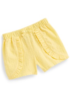 First Impressions Baby Girls Swiss Dot Woven Cotton Ruffled Shorts, Created for Macy's - Snapdragon