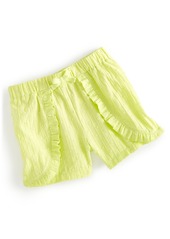 First Impressions Baby Girls Swiss Dot Woven Cotton Ruffled Shorts, Created for Macy's - Citrus Fruit
