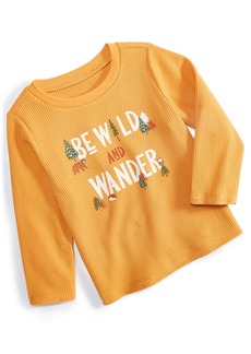 First Impressions Baby Boys Be Wild Shirt, Created for Macy's - Retro Mustard