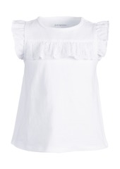 First Impressions Baby Girls Cotton Eyelet Ruffle T-Shirt, Created for Macy's