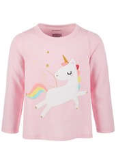 First Impressions Baby Girls Rainbow Unicorn Long-Sleeve Cotton T-Shirt, Created for Macy's