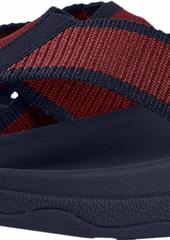 FitFlop Men's Surfer Sandal ff red/Midnight Navy  M US