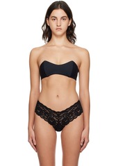 Fleur du Mal Black Bandeau Bra