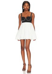 fleur du mal Bustier Babydoll Mini Dress