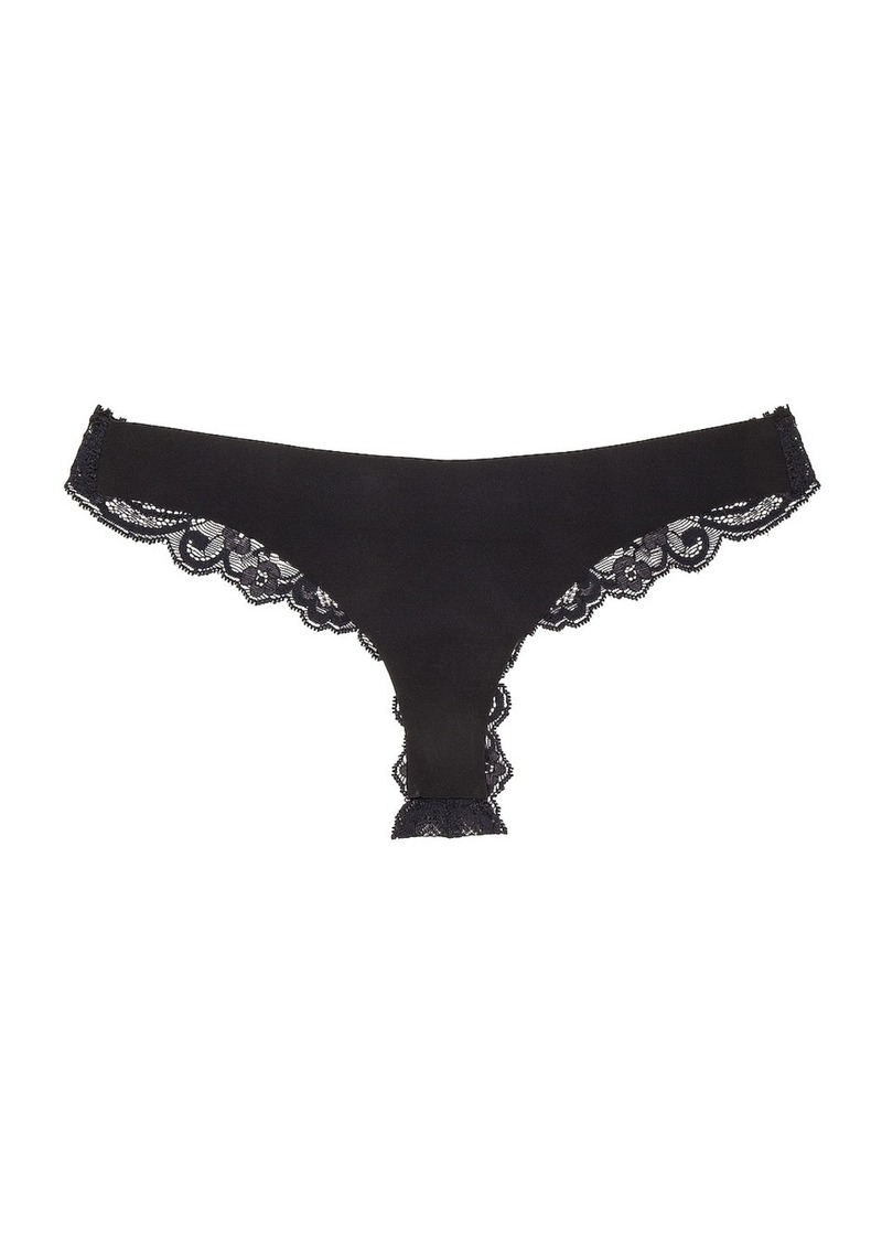 fleur du mal Charlotte Lace Thong Panty