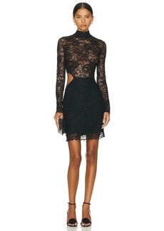 fleur du mal Lace Cutout Mini Dress