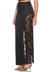 fleur du mal Lace Insert Maxi Skirt