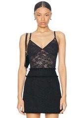 fleur du mal Le Stretch Wireless Lace Bodysuit