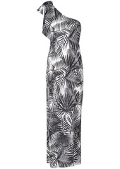 Fleur Du Mal palms print single-shoulder dress