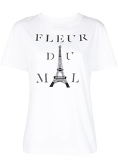 Fleur Du Mal Kiss Me In Paris logo-print T-shirt