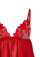 Fleur Du Mal Lily embroidered babydoll