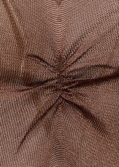Fleur Du Mal Sheer Knit Viscose Midi Dress