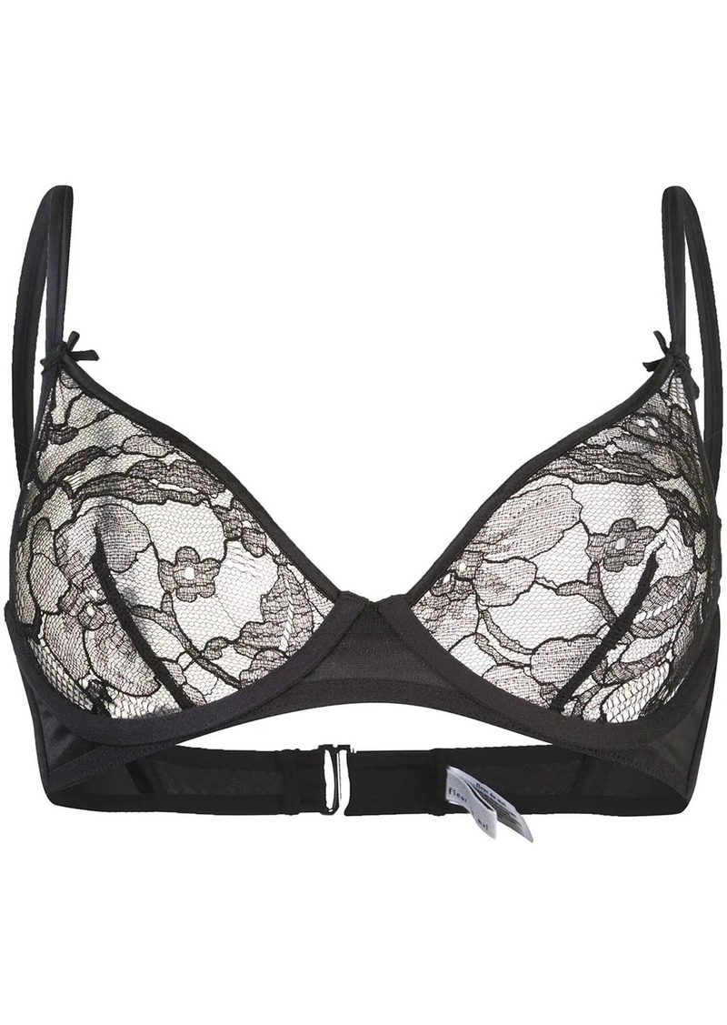 Fleur Du Mal Magnolia Lace unlined demi bra