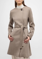 Fleurette Alva Belted Wool Top Coat