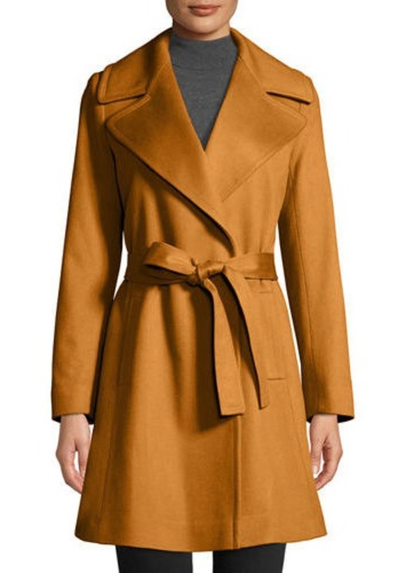 fleurette wrap coat