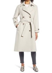 Fleurette Wool Double Breasted Trench Coat
