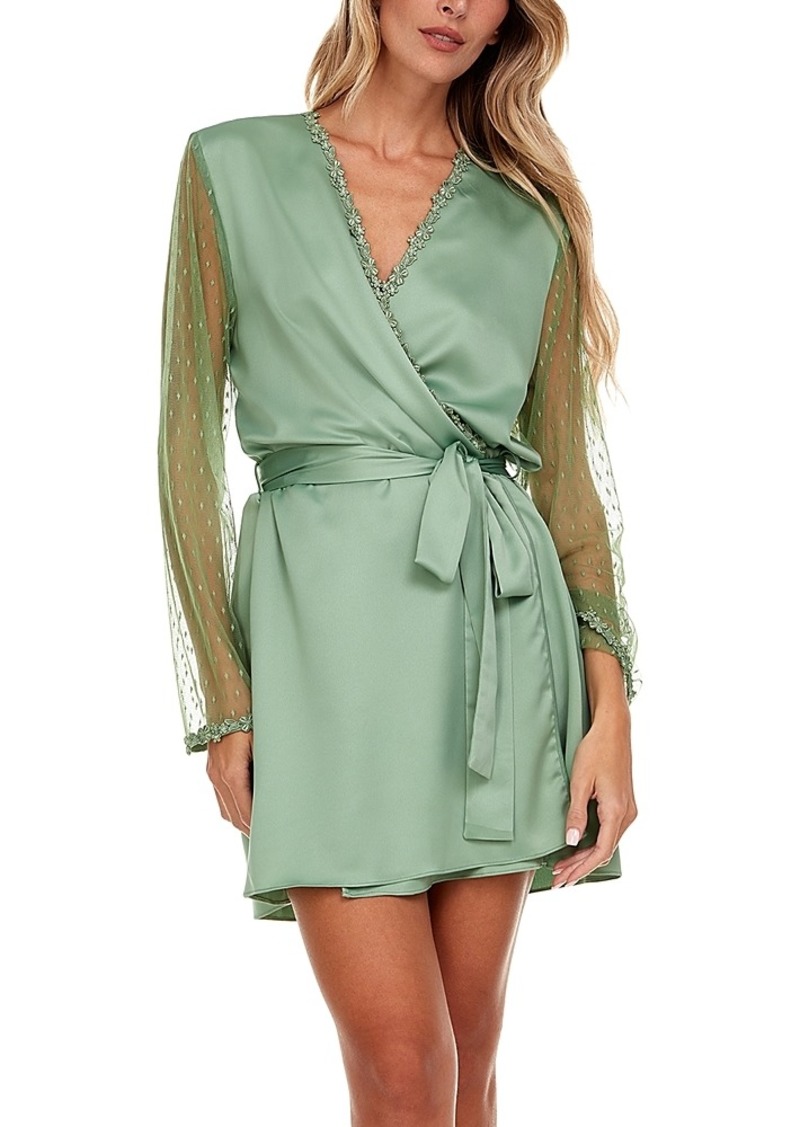 Flora Nikrooz Showstopper Charmeuse Cover-Up Robe