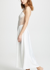 Flora Nikrooz Showstopper Charmeuse Gown with Lace