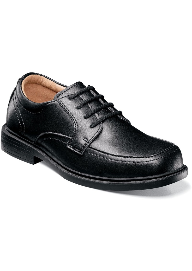 Florsheim Little Boy Billings Jr Ii Plain Toe Oxford Uniform Shoe - Black