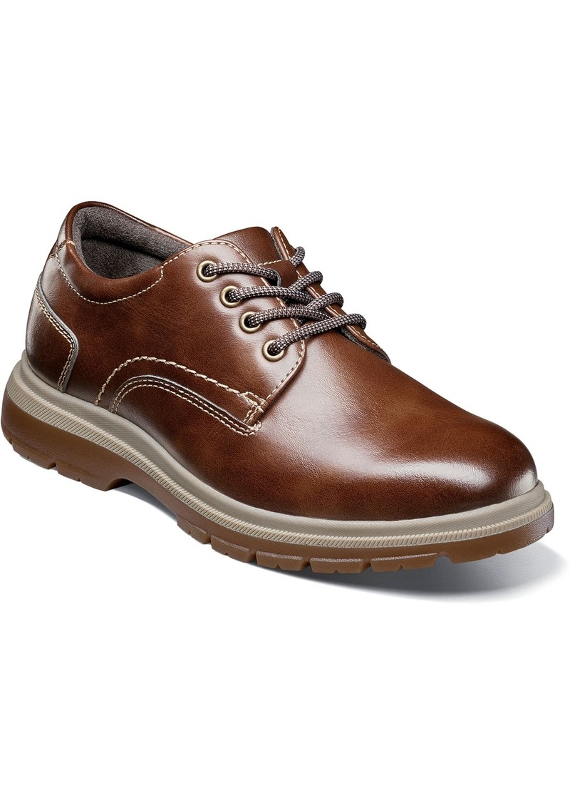 Florsheim Big Boys Lookout Junior Plain Toe Oxford Shoes - Chestnut