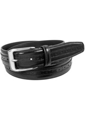 Florsheim Boselli Dress Casual Leather Belt - Black
