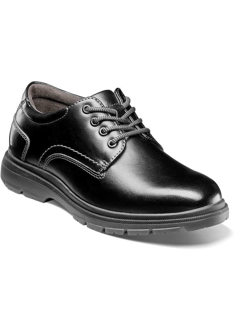 Florsheim Little Boys Lookout Junior Plain Toe Oxford Shoes - Black