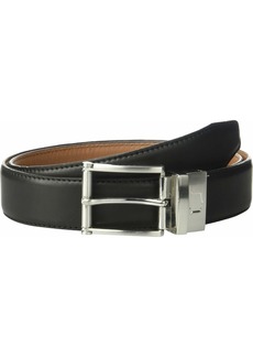 Florsheim Men's Lofton Leather Reversible Belt black/Cog
