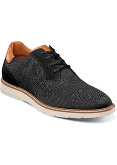 Florsheim Men's Vibe Knit Plain Toe Oxford Dress Casual Sneaker - Black