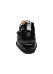 Florsheim Toddler Boys Reveal Jr. Moc Toe Monk Strap Oxford Shoes - Black