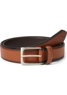 Florsheim Full Grain Leather Belt with Wing Tip Style Tail 32mm