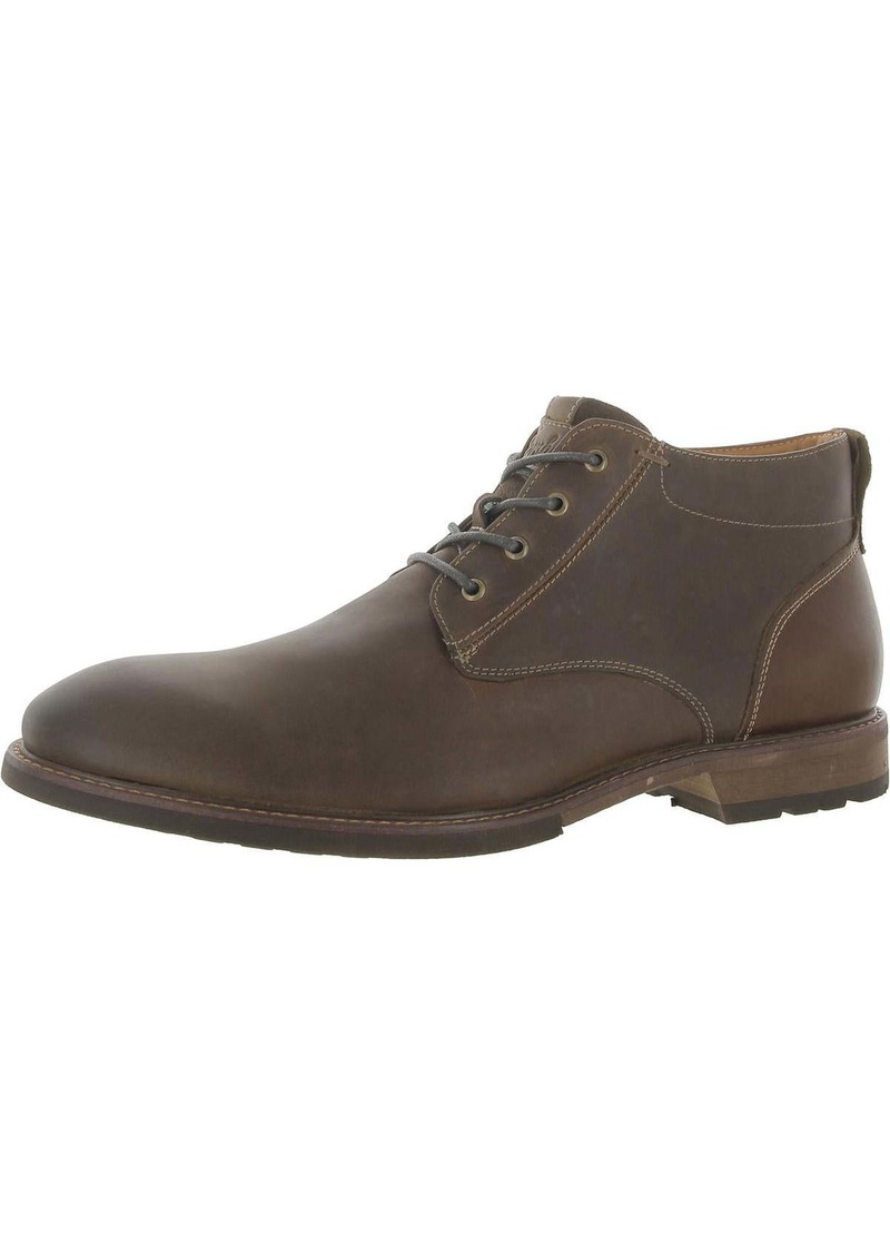 Florsheim Lodge Mens Leather Lace-Up Ankle Boots