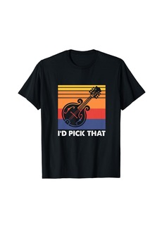 Folk Clothing I'd Pick That - Mandolin Player T-Shirt