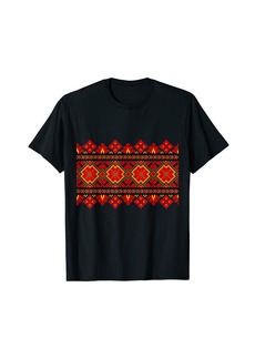 Folk Clothing Ukrainian Folk Ornament - Thread Embroidery Ukrainian Folk T-Shirt