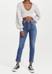 For Love & Lemons Amelia Crop Sweater