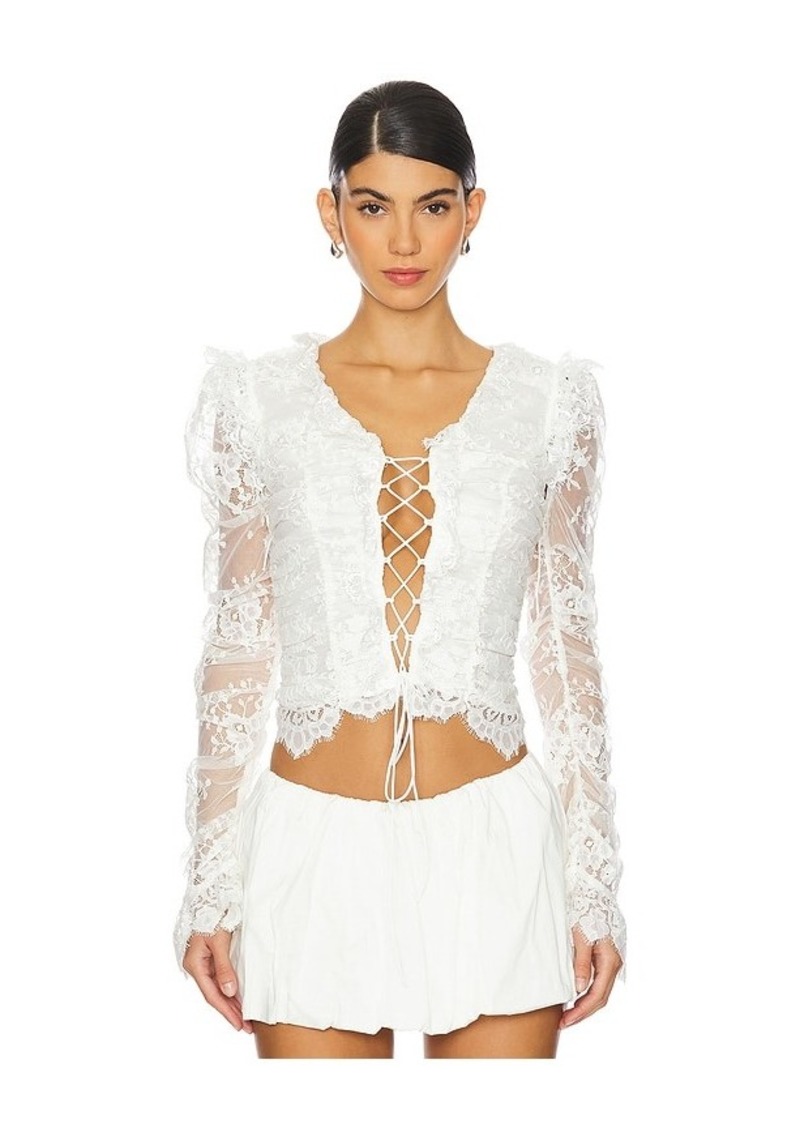 For Love & Lemons Lexi Lace Top