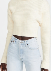 For Love & Lemons Madeline Turtleneck Crop Sweater