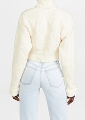 For Love & Lemons Madeline Turtleneck Crop Sweater