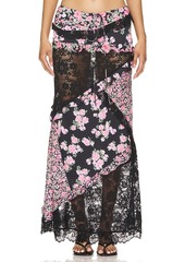 For Love & Lemons Rosalyn Maxi Skirt