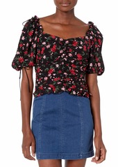 For Love & Lemons Women's Tanited Button Front Top