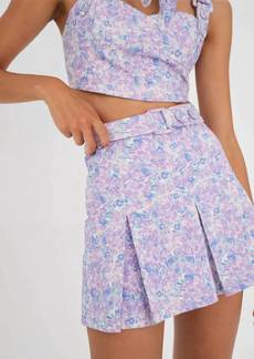For Love & Lemons Marlow Mini Skirt In Purple